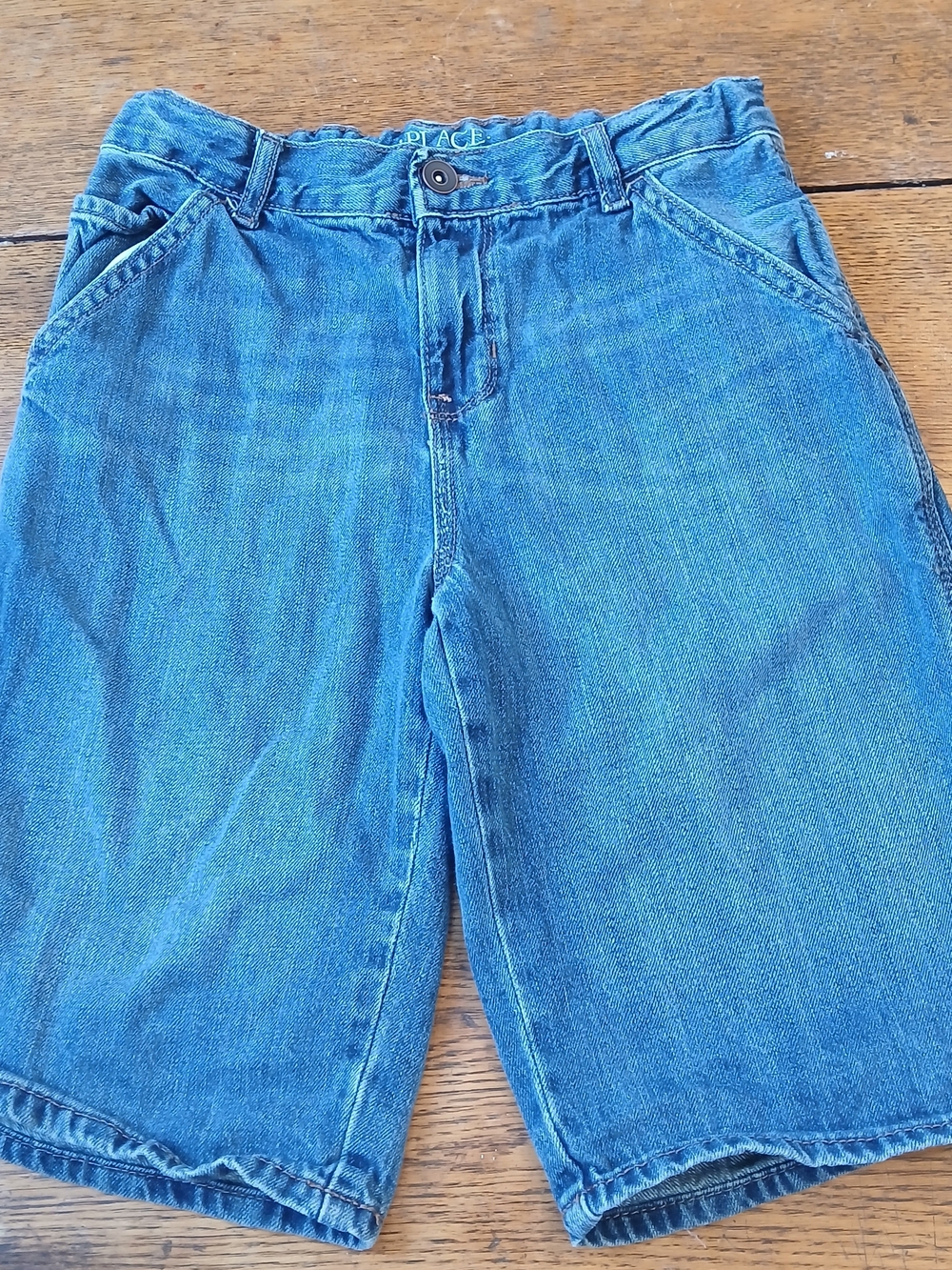The Children's Place Blue Relaxed Denim Jean Shorts Jorts Sz 10 Boys Y2k 2000s